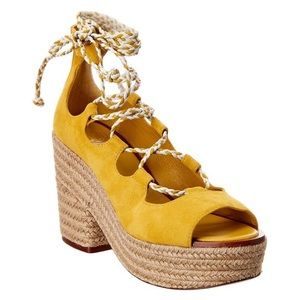 Tory Burch Positano Lace-Up Platform Espadrille